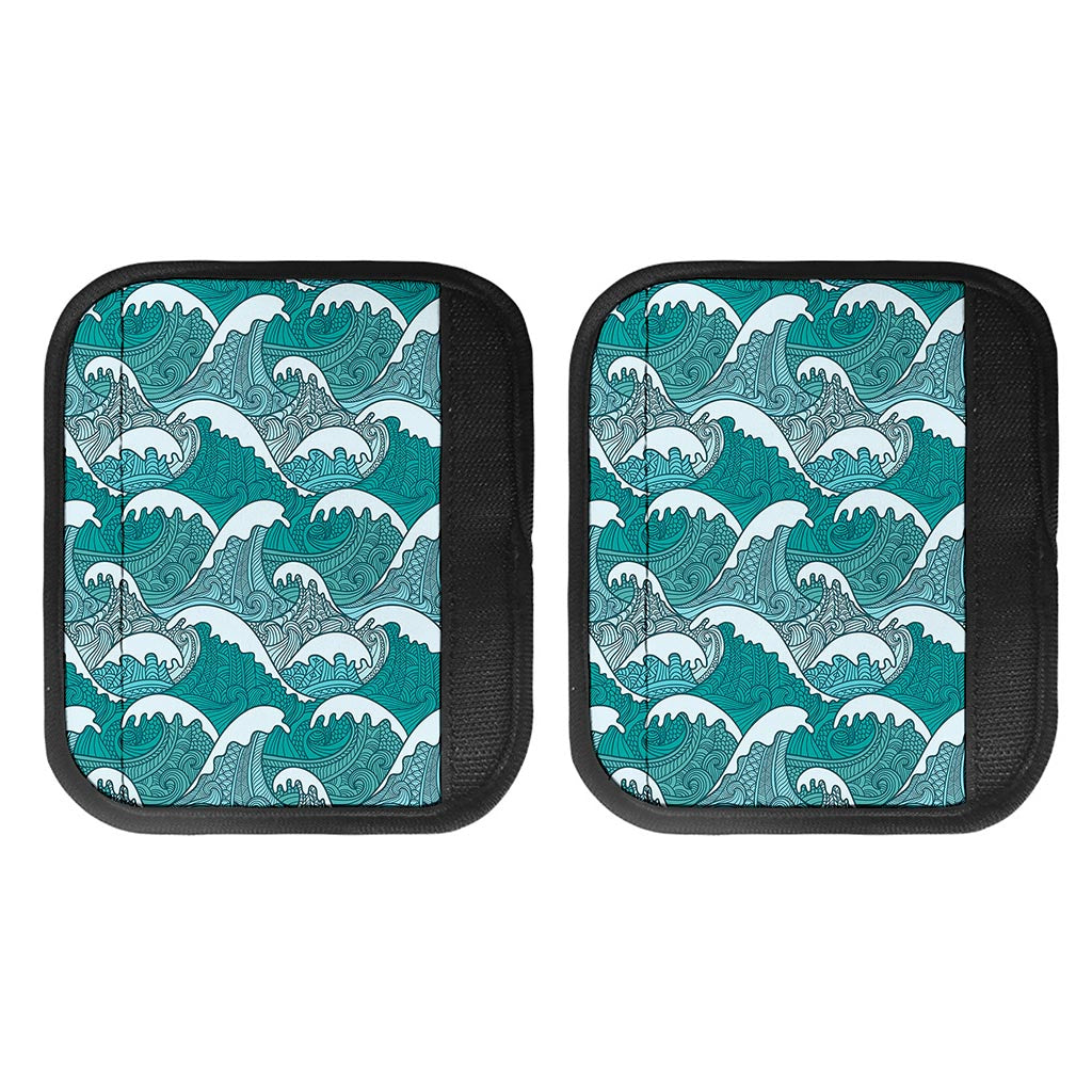 Surfing Wave Pattern Print Handle Covers