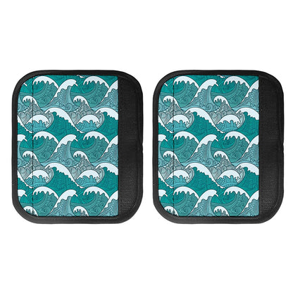 Surfing Wave Pattern Print Handle Covers