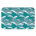 Surfing Wave Pattern Print Indoor Door Mat