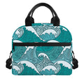 Surfing Wave Pattern Print Insulated Lunch Bag