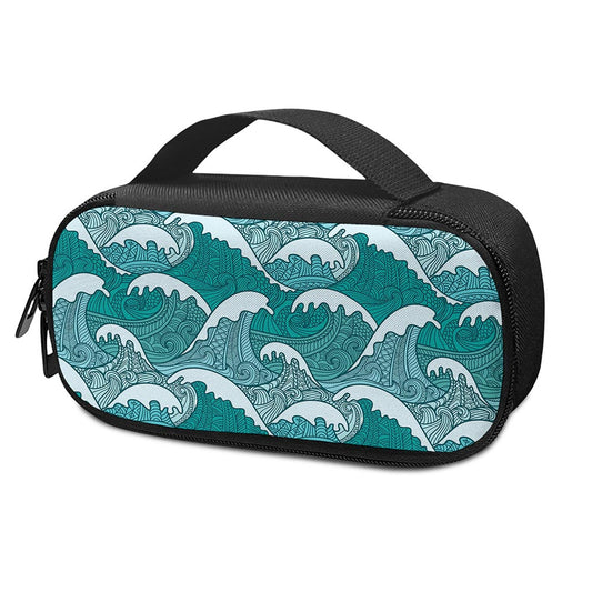 Surfing Wave Pattern Print Insulin Cooler Travel Case