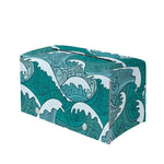 Surfing Wave Pattern Print Leather Tissue Box Cover