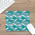 Surfing Wave Pattern Print Mouse Pad