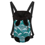 Surfing Wave Pattern Print Pet Carrier Backpack