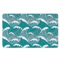 Surfing Wave Pattern Print Polyester Doormat