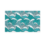 Surfing Wave Pattern Print Polyester Flag