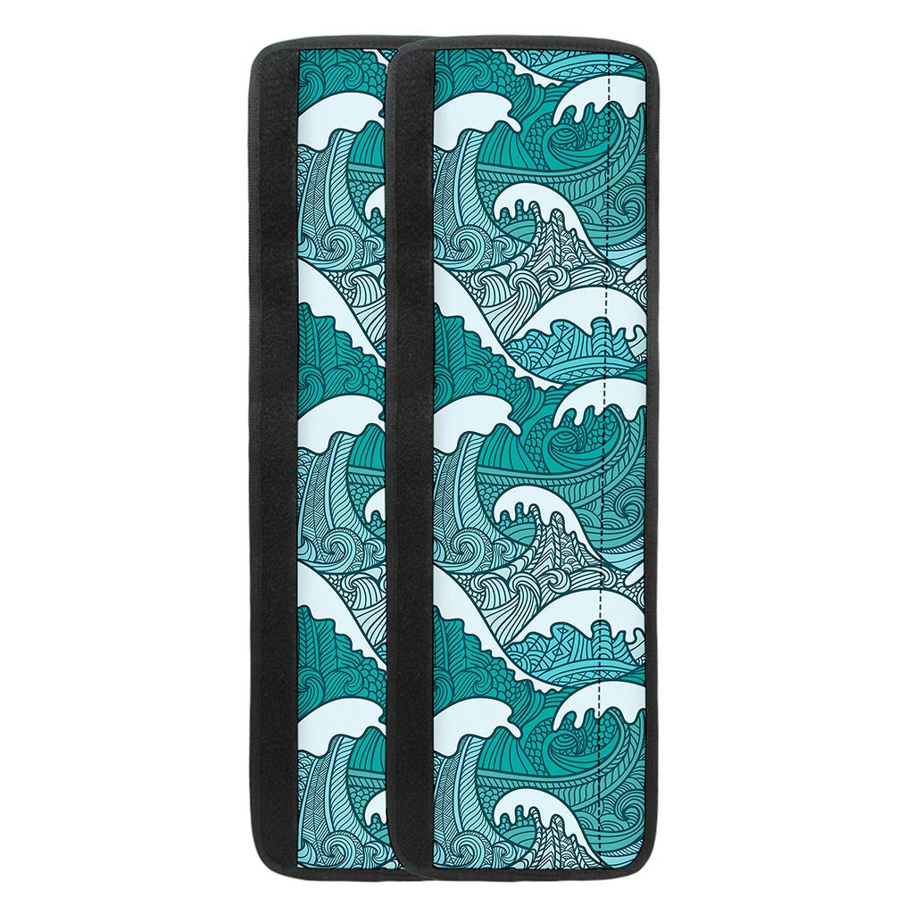 Surfing Wave Pattern Print Refrigerator Handle Covers