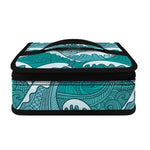 Surfing Wave Pattern Print Small Lunch Bag