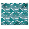 Surfing Wave Pattern Print Tapestry
