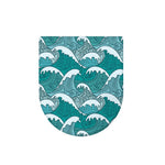 Surfing Wave Pattern Print Toilet Lid Cover