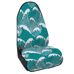 Surfing Wave Pattern Print Waterproof Car Seat Cover