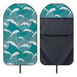 Surfing Wave Pattern Print Waterproof Car Seat Cover