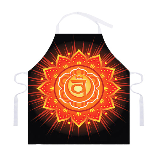 Swadhisthana Chakra Mandala Print Adjustable Apron
