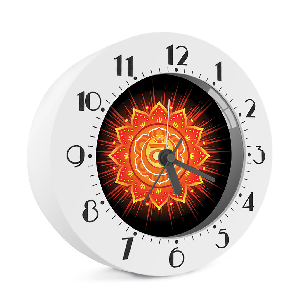Swadhisthana Chakra Mandala Print Alarm Clock