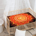 Swadhisthana Chakra Mandala Print Baby Crib Sheet