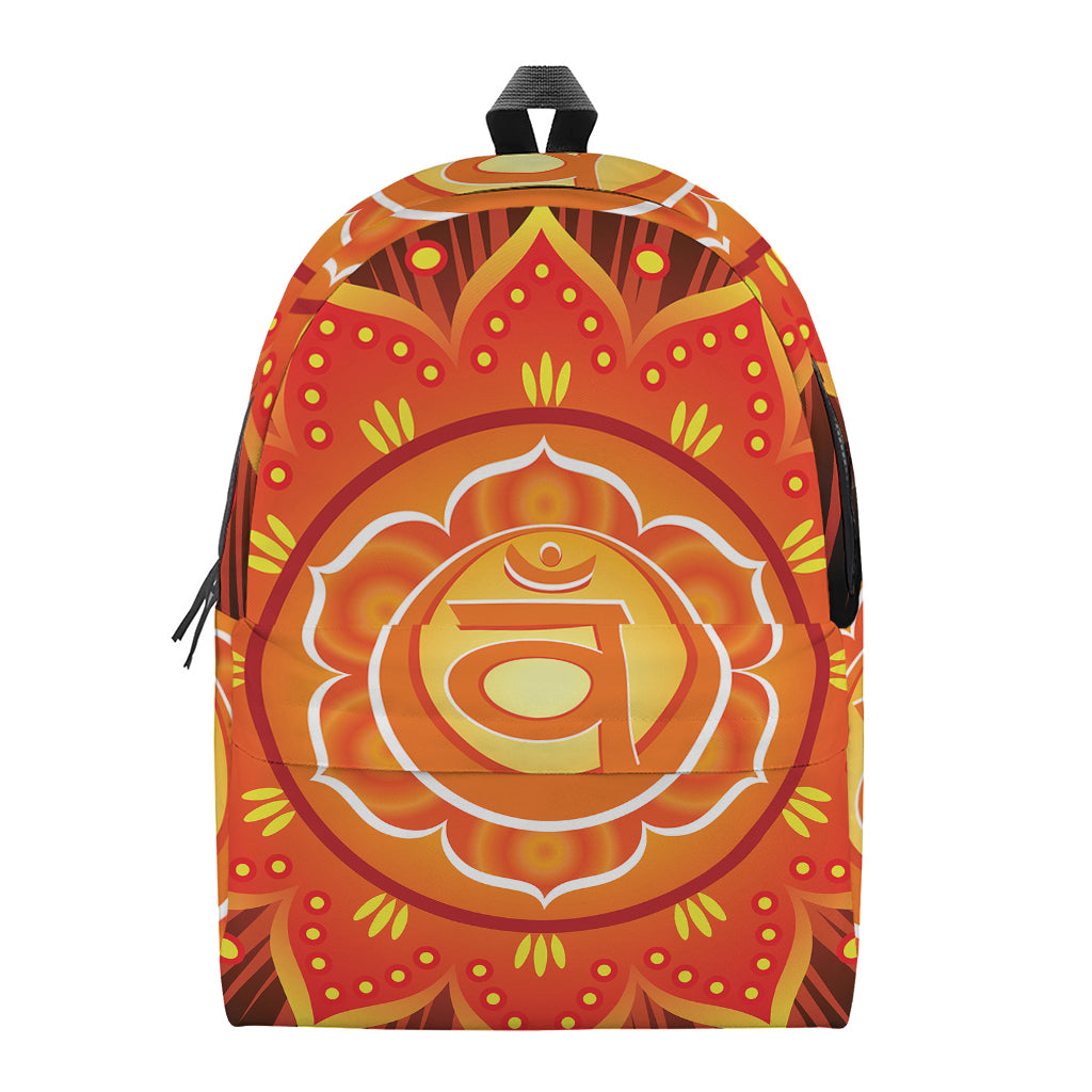 Swadhisthana Chakra Mandala Print Backpack