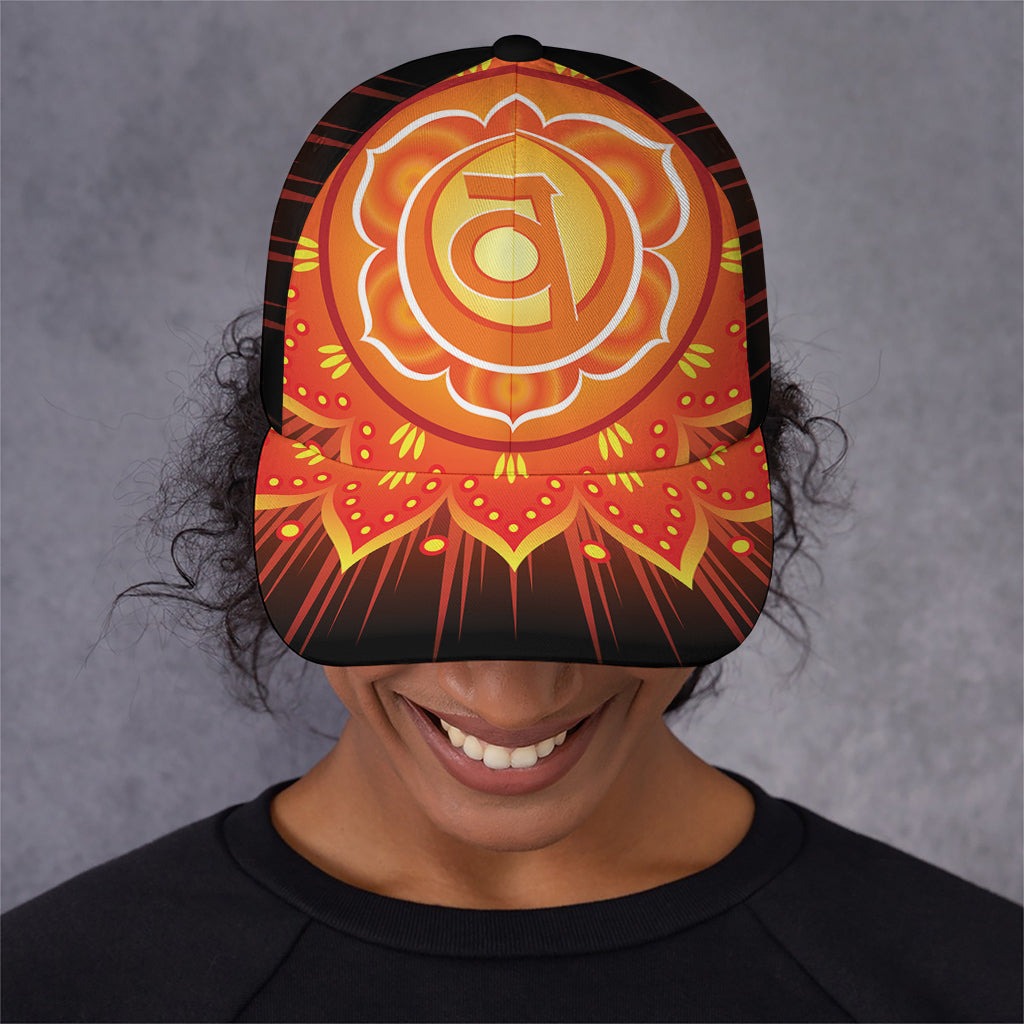 Swadhisthana Chakra Mandala Print Baseball Cap