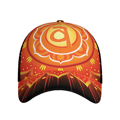 Swadhisthana Chakra Mandala Print Baseball Cap