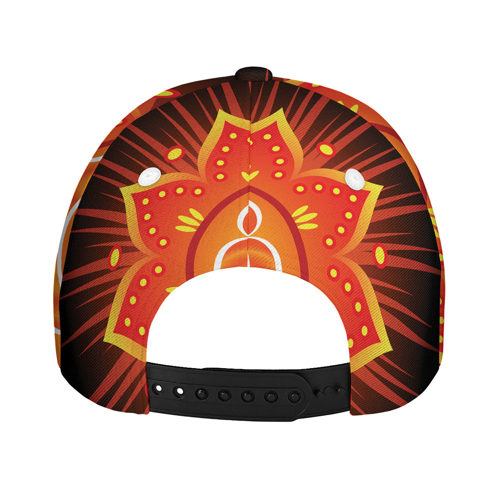 Swadhisthana Chakra Mandala Print Baseball Cap