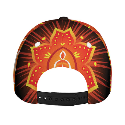 Swadhisthana Chakra Mandala Print Baseball Cap