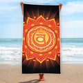 Swadhisthana Chakra Mandala Print Beach Towel