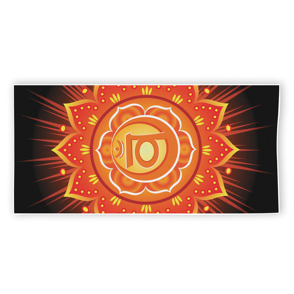 Swadhisthana Chakra Mandala Print Beach Towel
