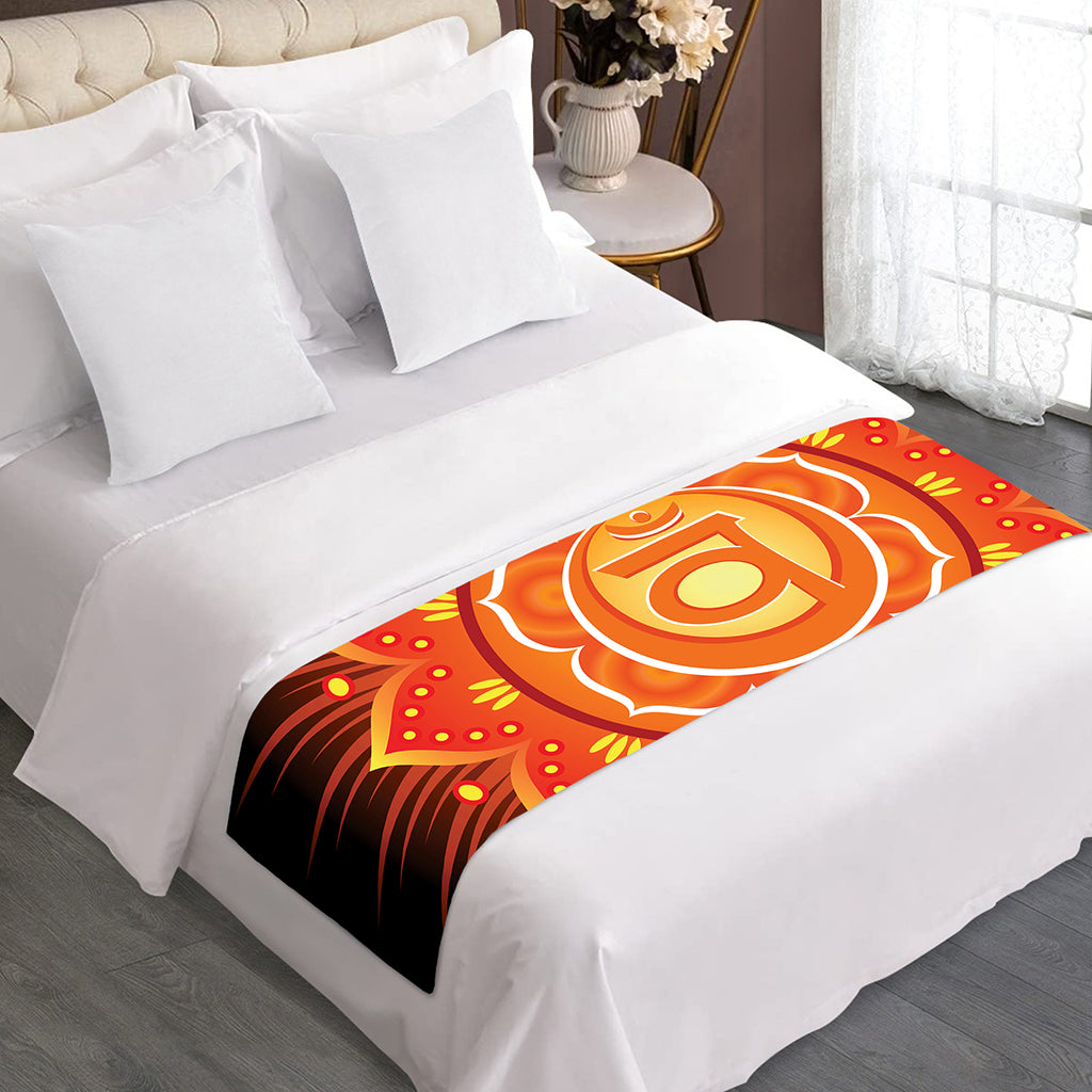 Swadhisthana Chakra Mandala Print Bed Runner