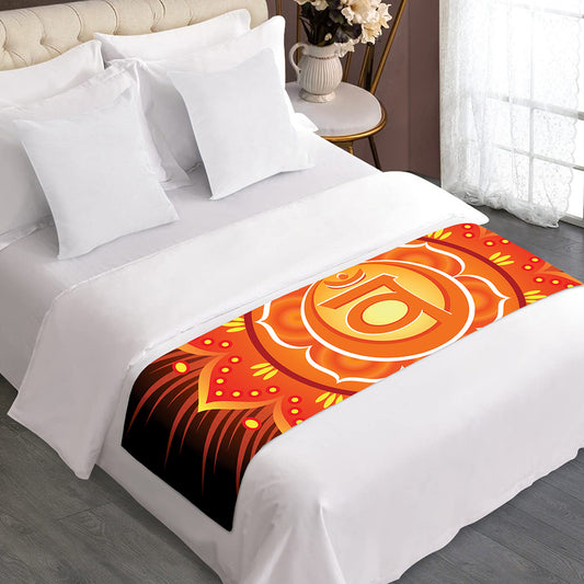 Swadhisthana Chakra Mandala Print Bed Runner