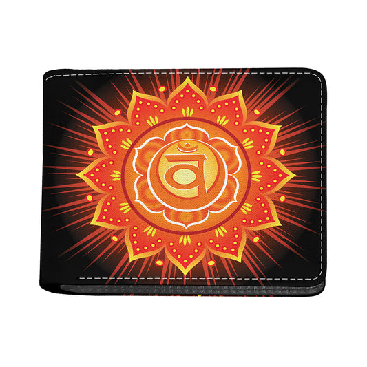 Swadhisthana Chakra Mandala Print Bifold Wallet