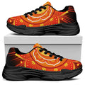 Swadhisthana Chakra Mandala Print Black Chunky Shoes