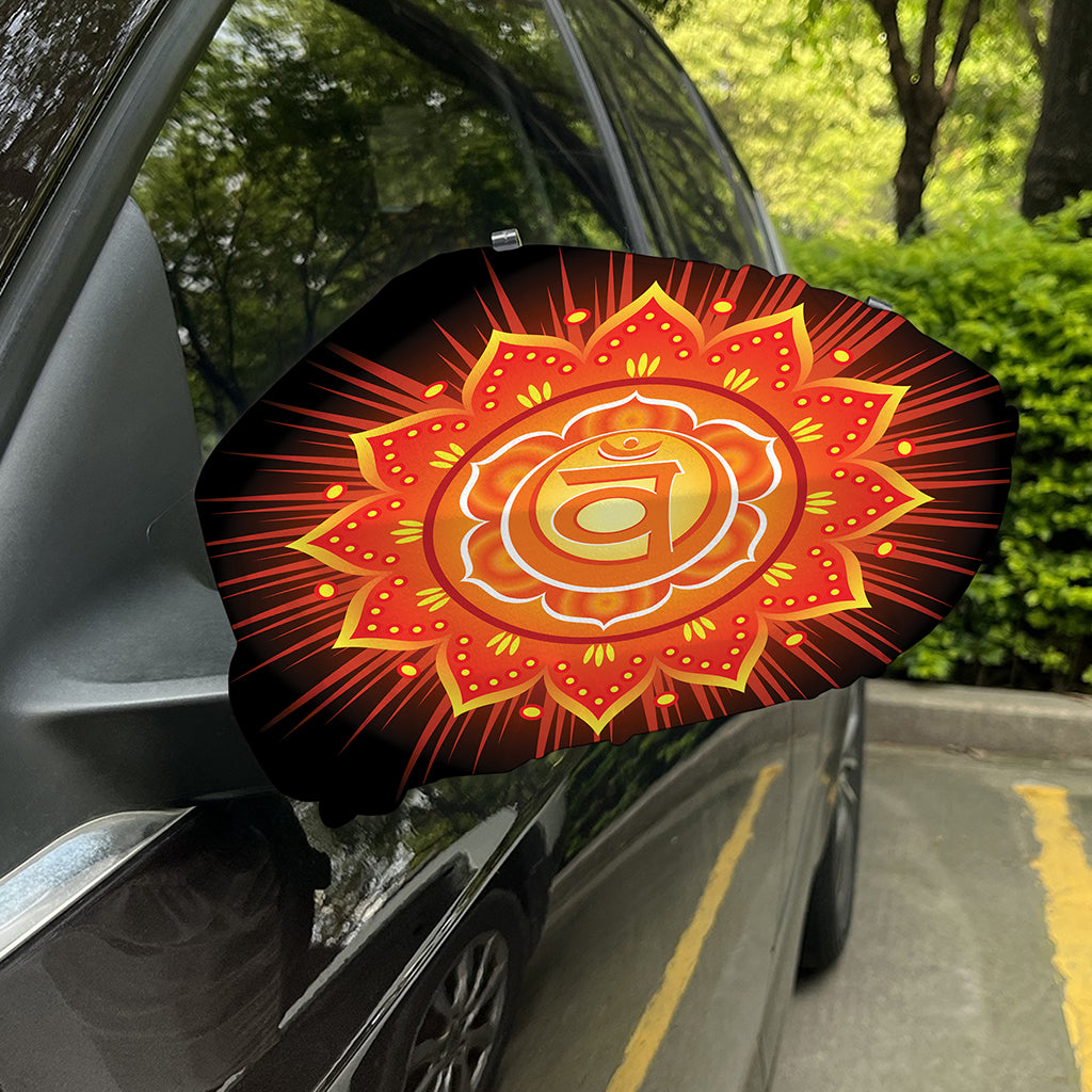 Swadhisthana Chakra Mandala Print Car Side Mirror Covers