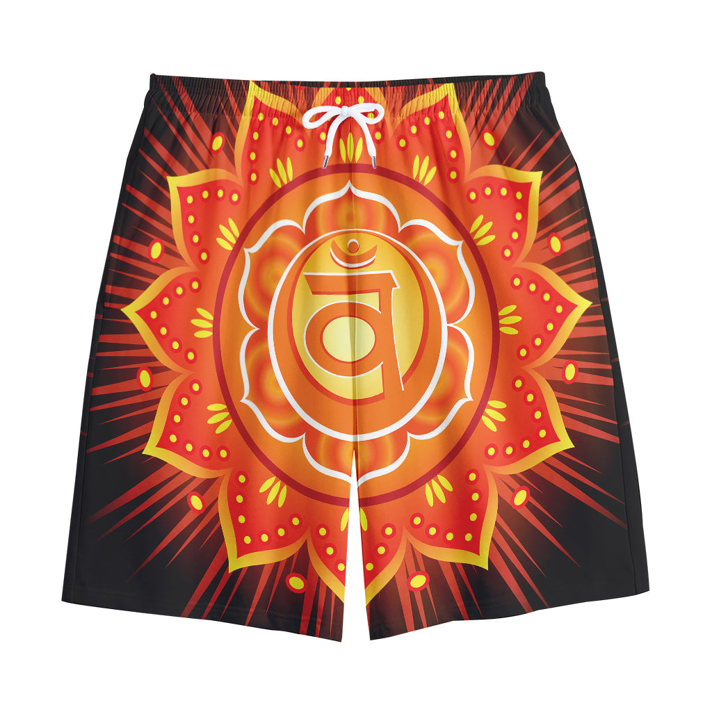 Swadhisthana Chakra Mandala Print Cotton Shorts