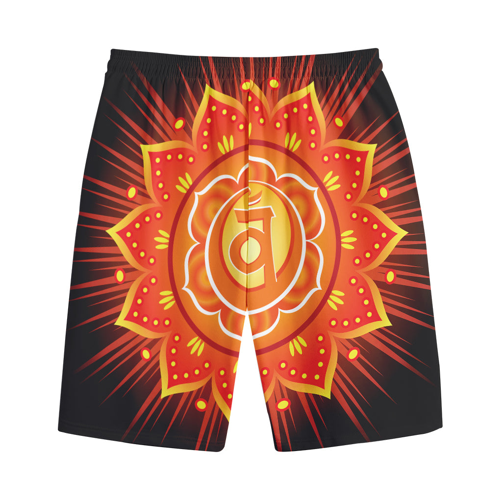 Swadhisthana Chakra Mandala Print Cotton Shorts