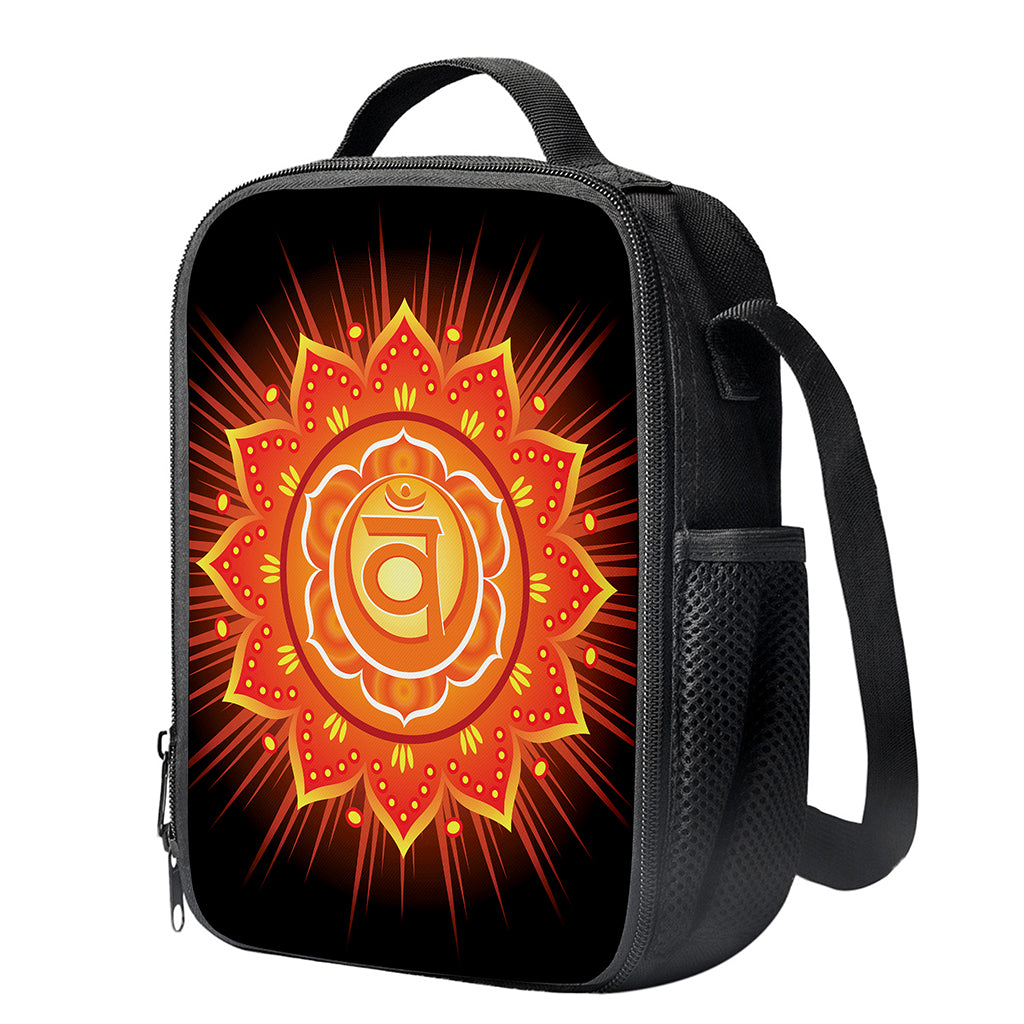 Swadhisthana Chakra Mandala Print Crossbody Lunch Bag