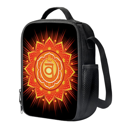 Swadhisthana Chakra Mandala Print Crossbody Lunch Bag
