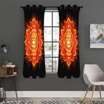 Swadhisthana Chakra Mandala Print Curtain