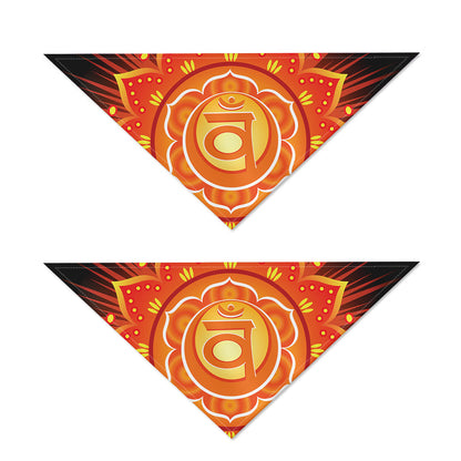 Swadhisthana Chakra Mandala Print Dog Bandana