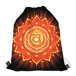 Swadhisthana Chakra Mandala Print Drawstring Bag