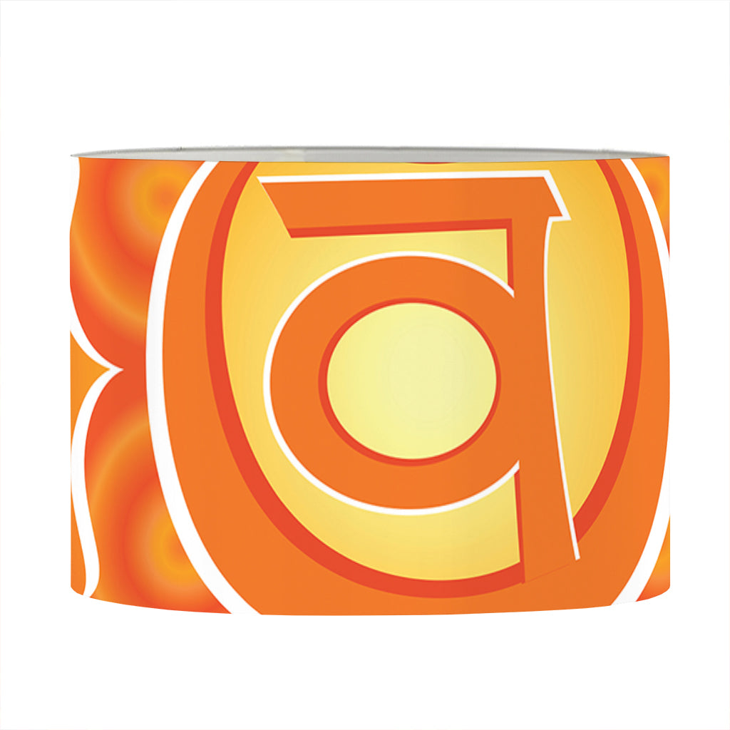 Swadhisthana Chakra Mandala Print Drum Lamp Shade