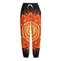 Swadhisthana Chakra Mandala Print Fleece Lined Knit Pants