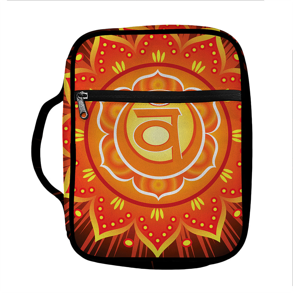 Swadhisthana Chakra Mandala Print Front Pocket Bible Bag