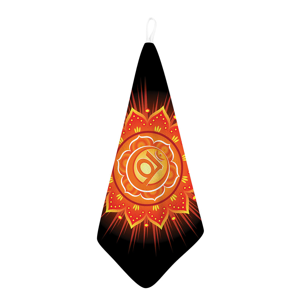 Swadhisthana Chakra Mandala Print Hand Towel