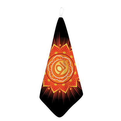 Swadhisthana Chakra Mandala Print Hand Towel