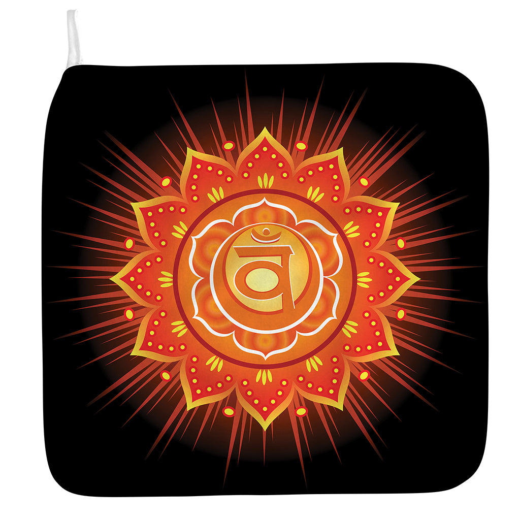Swadhisthana Chakra Mandala Print Hand Towel