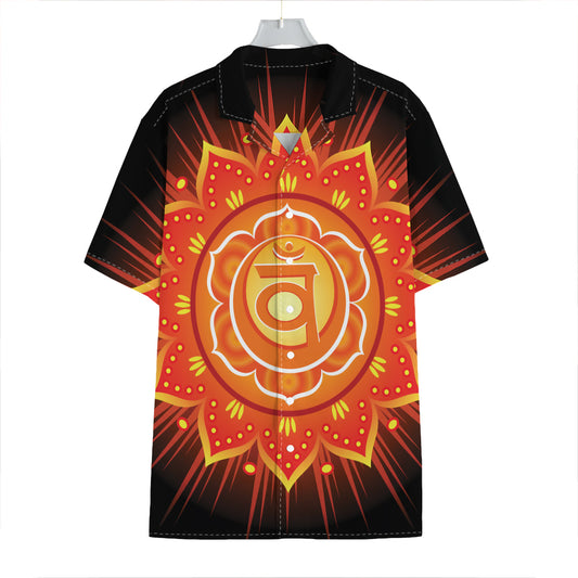 Swadhisthana Chakra Mandala Print Hawaiian Shirt