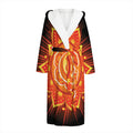 Swadhisthana Chakra Mandala Print Hooded Bathrobe