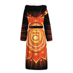 Swadhisthana Chakra Mandala Print Hooded Bathrobe