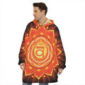 Swadhisthana Chakra Mandala Print Hoodie Blanket