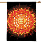 Swadhisthana Chakra Mandala Print House Flag