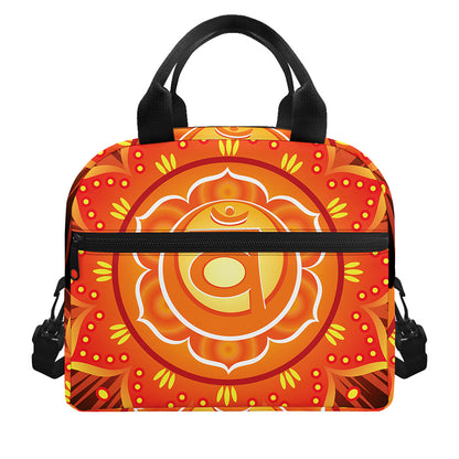 Swadhisthana Chakra Mandala Print Insulated Lunch Bag